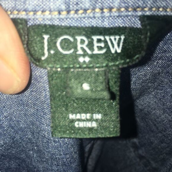 J Crew S denim shirt elevated basic preppy shift dress - Picture 3 of 3